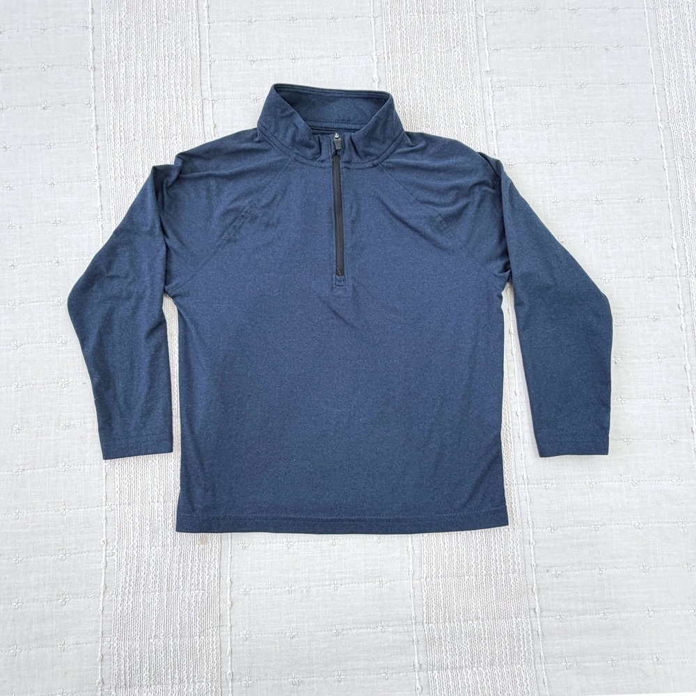 Old Navy Active Quarter Zip Pullover Boys XS 5 Blue Cloud 94 Soft Go-Dry Cool